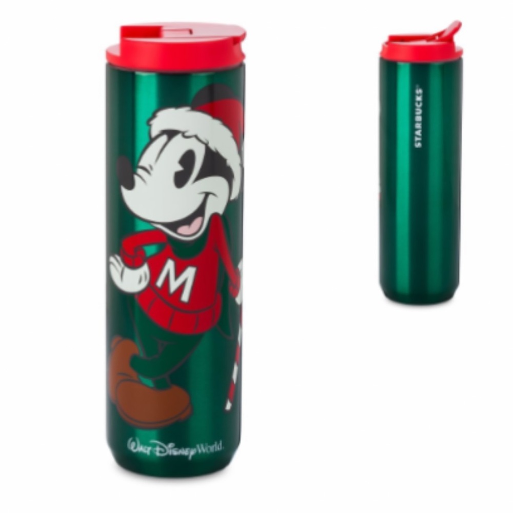 Starbucks Mickey Mouse Holiday Stainless Steel Bottle-Disneyland or WDW NEW